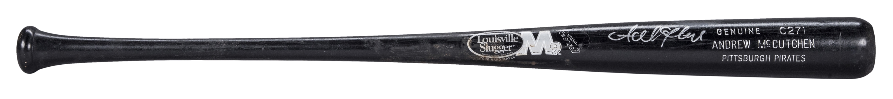 2009 Andrew McCutchen Game Used Louisville Slugger C271 Model Bat (Labeled 2008) - Rookie Season! (PSA/DNA GU 8.5 & JSA)